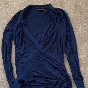 Royals blue wrap top XL
